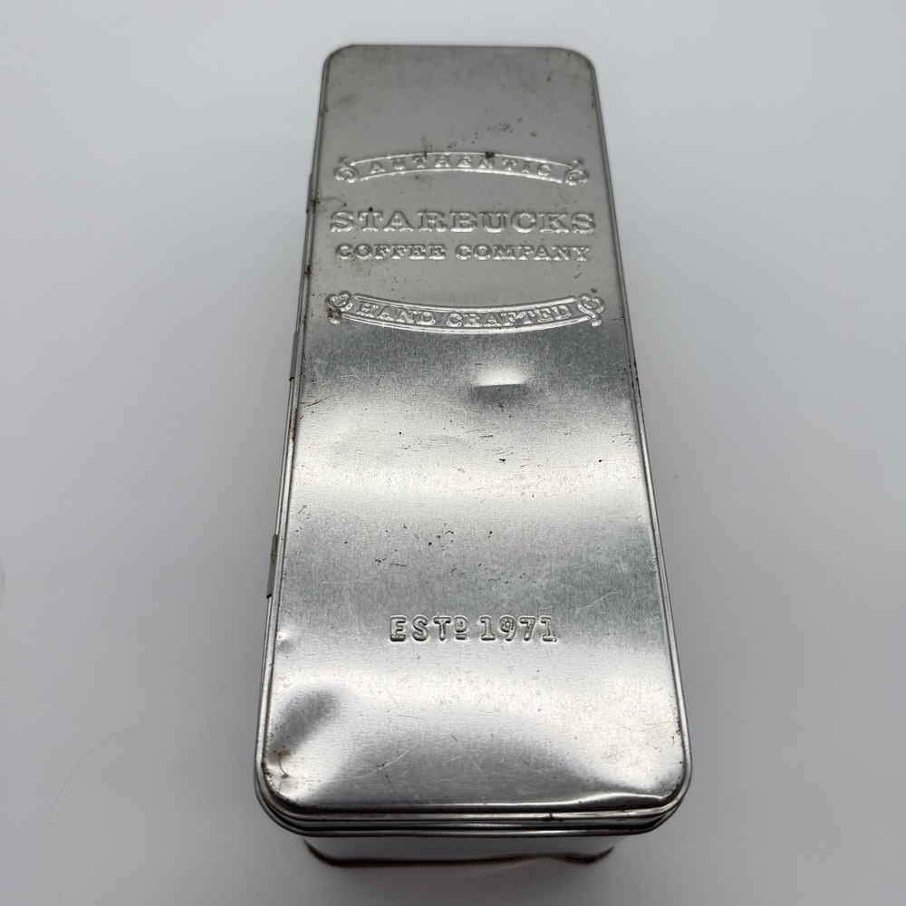 Starbucks Coffee Company Hand Crafted‎ Tin Box Collectible Storage Container